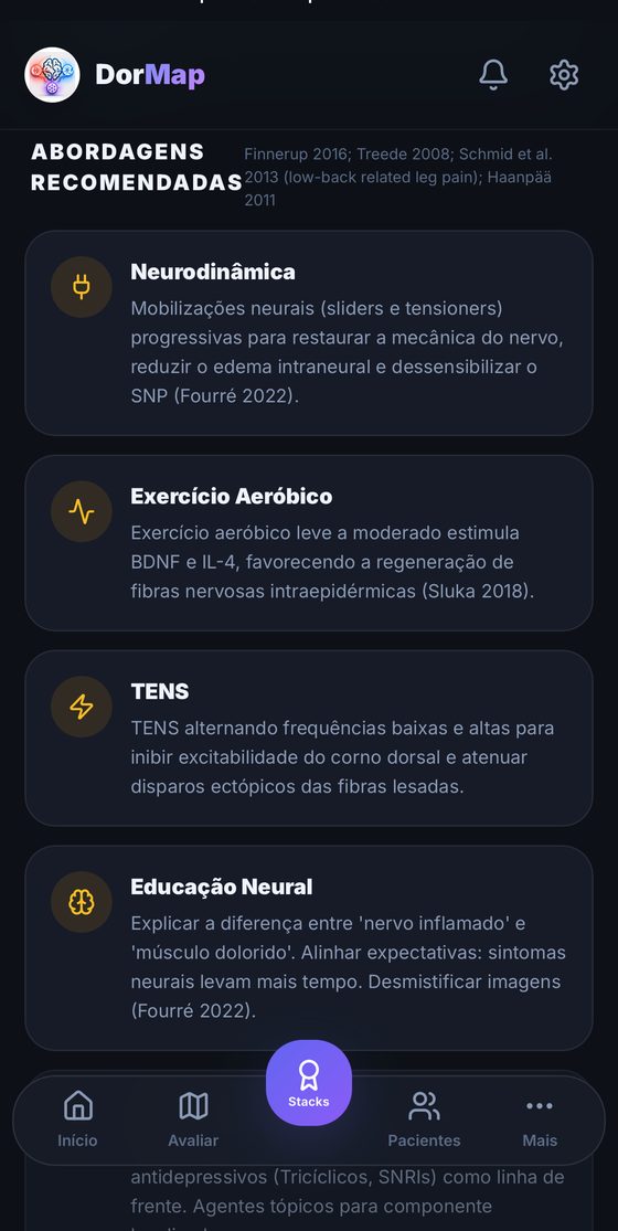 Abordagens recomendadas