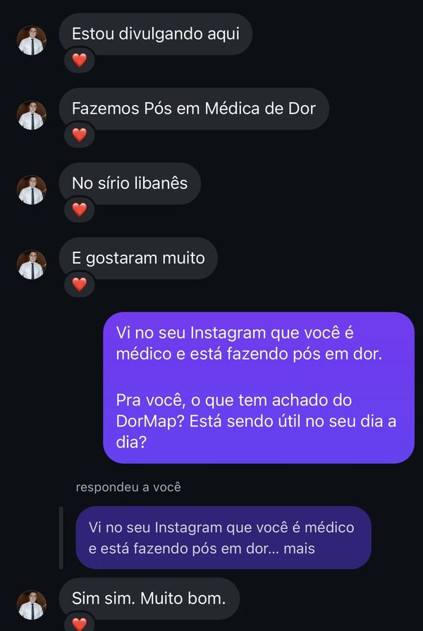 Depoimento sobre o DorMap
