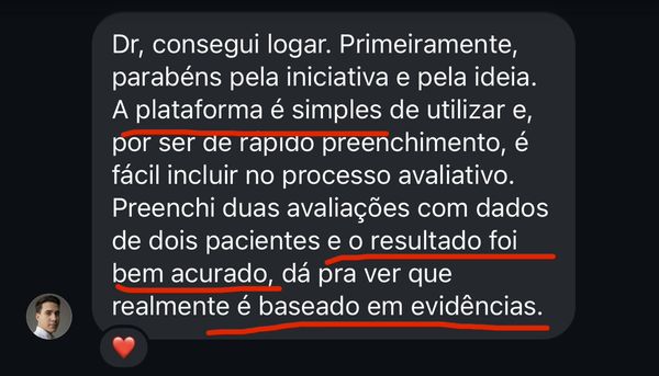 Depoimento sobre o DorMap
