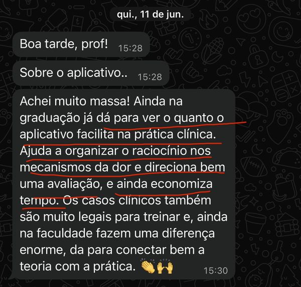 Depoimento sobre o DorMap