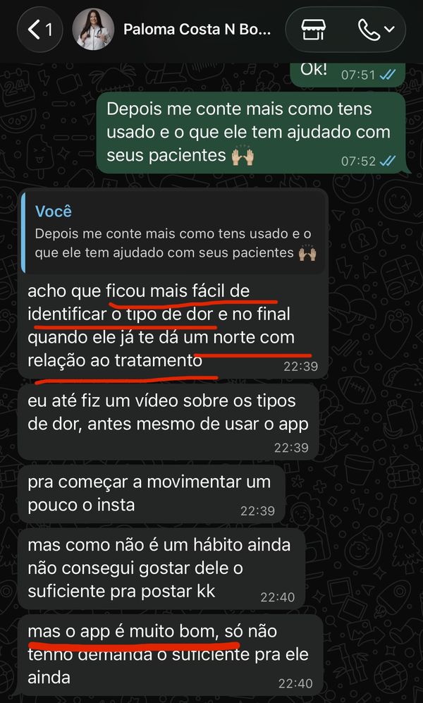 Depoimento sobre o DorMap